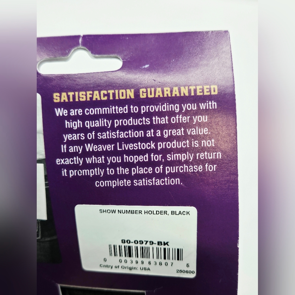 Weaver Leather Livestock Leather Show# Holder - Picture 4 of 4